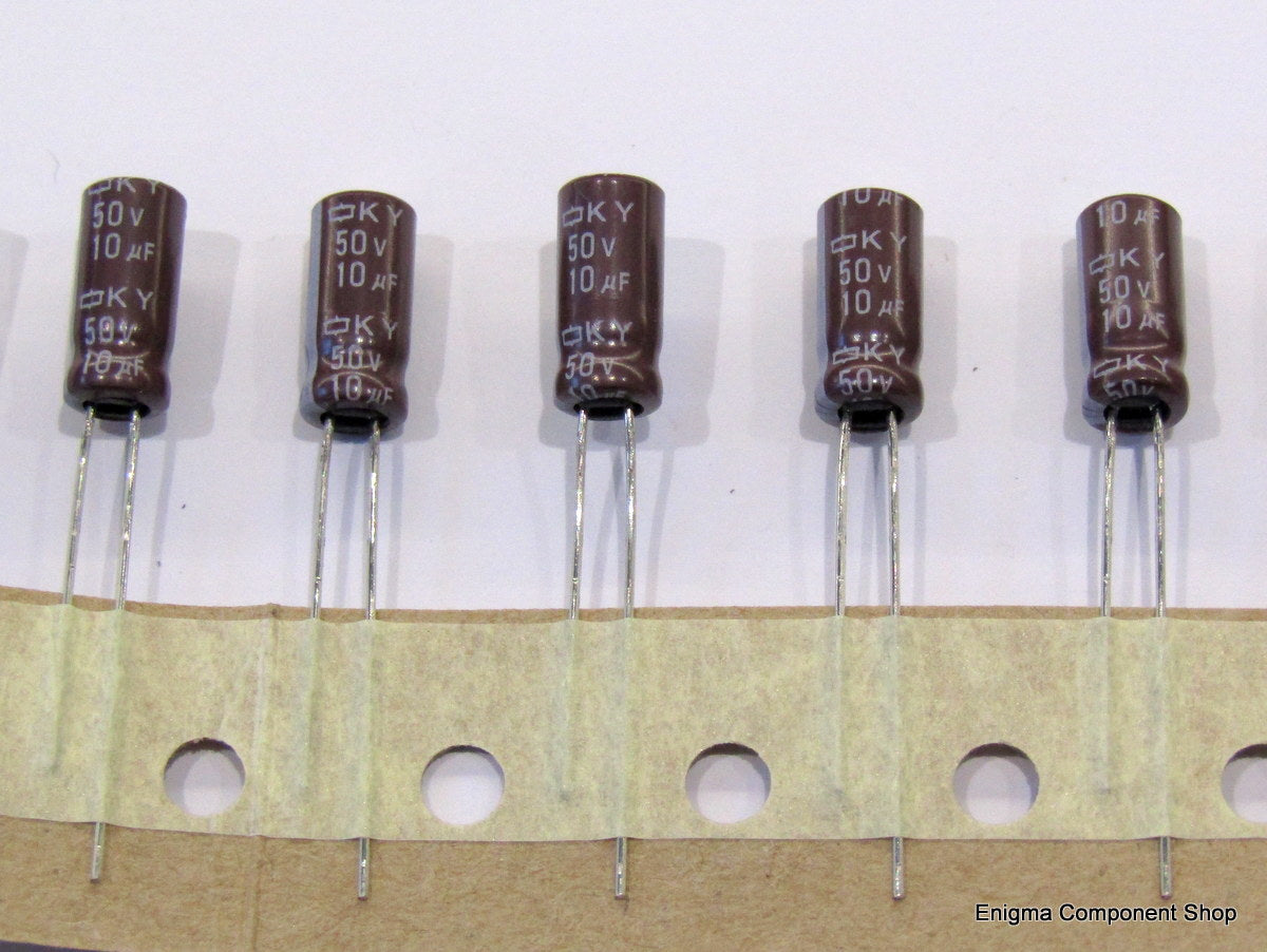 United Chemi-con Low ESR 10uF 50V Electrolytic Capacitor (5pc pack)