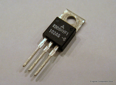 Mitsubishi RD06HVF1-101 6W VHF RF Power Mosfet in TO220 package, ideal for high-frequency applications.
