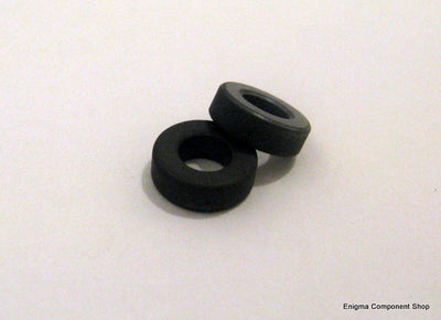 FT82-43 Ferrite Ring by Fair-Rite, featuring Type 43 material, size 21.0 x 6.35mm with a 13.2mm hole, ideal for wideband transformers and RFI suppression.
