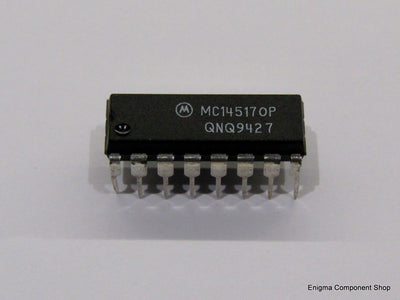 MC145170P PLL IC with Serial Control in 16 pin DIL package by Motorola, a rare genuine component for electronic applications.