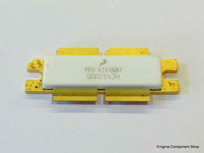 NXP MRFX1K80H 65V 1800W VHF Very High Power RF Mosfet showcasing its design and specifications, suitable for high power applications.