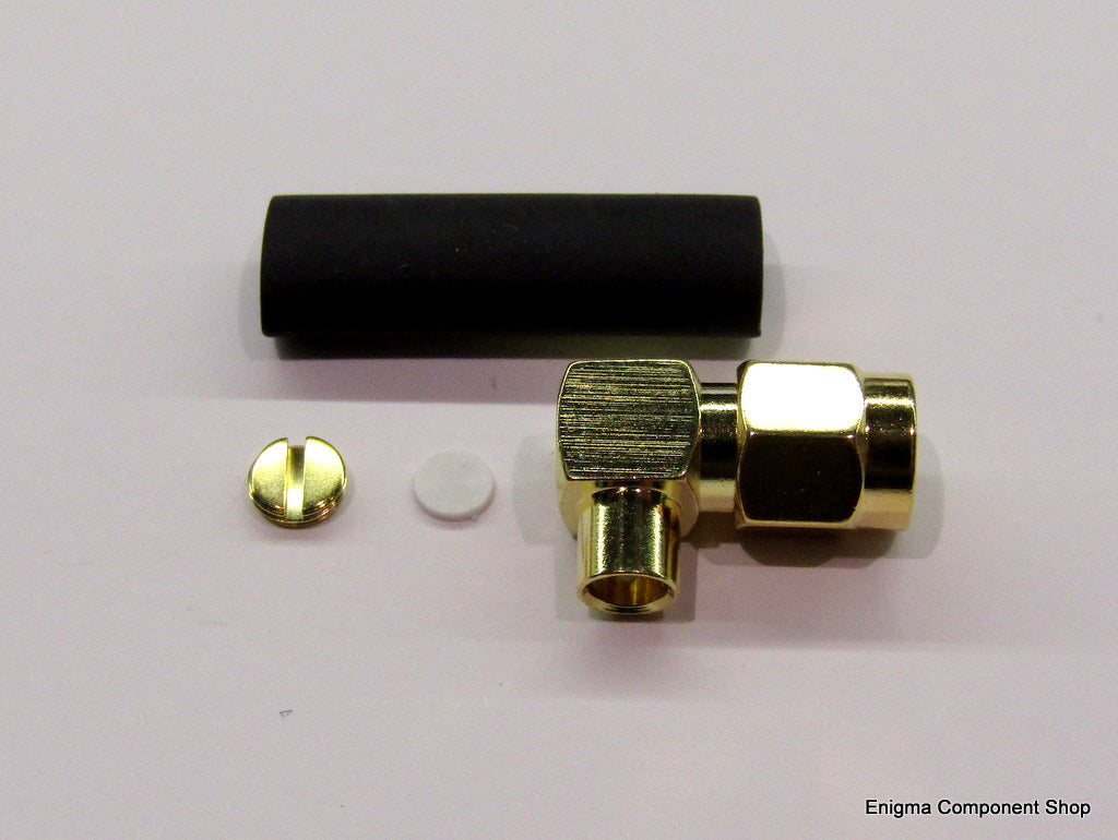 Rechtwinkliger SMA-Steckverbinder für SM141-konforme Kabel