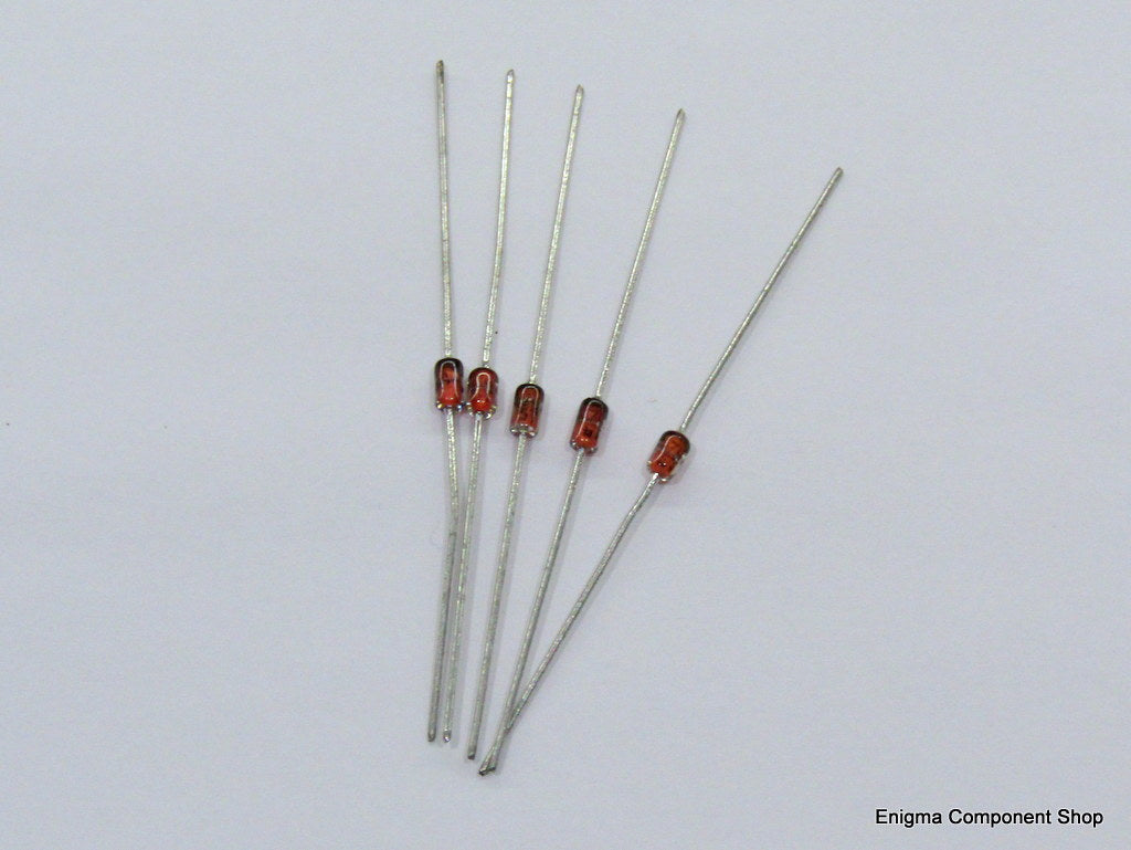 1N4744A Glass 15V 1W Zener Diode (5pc) – Enigma Component Shop Ltd.