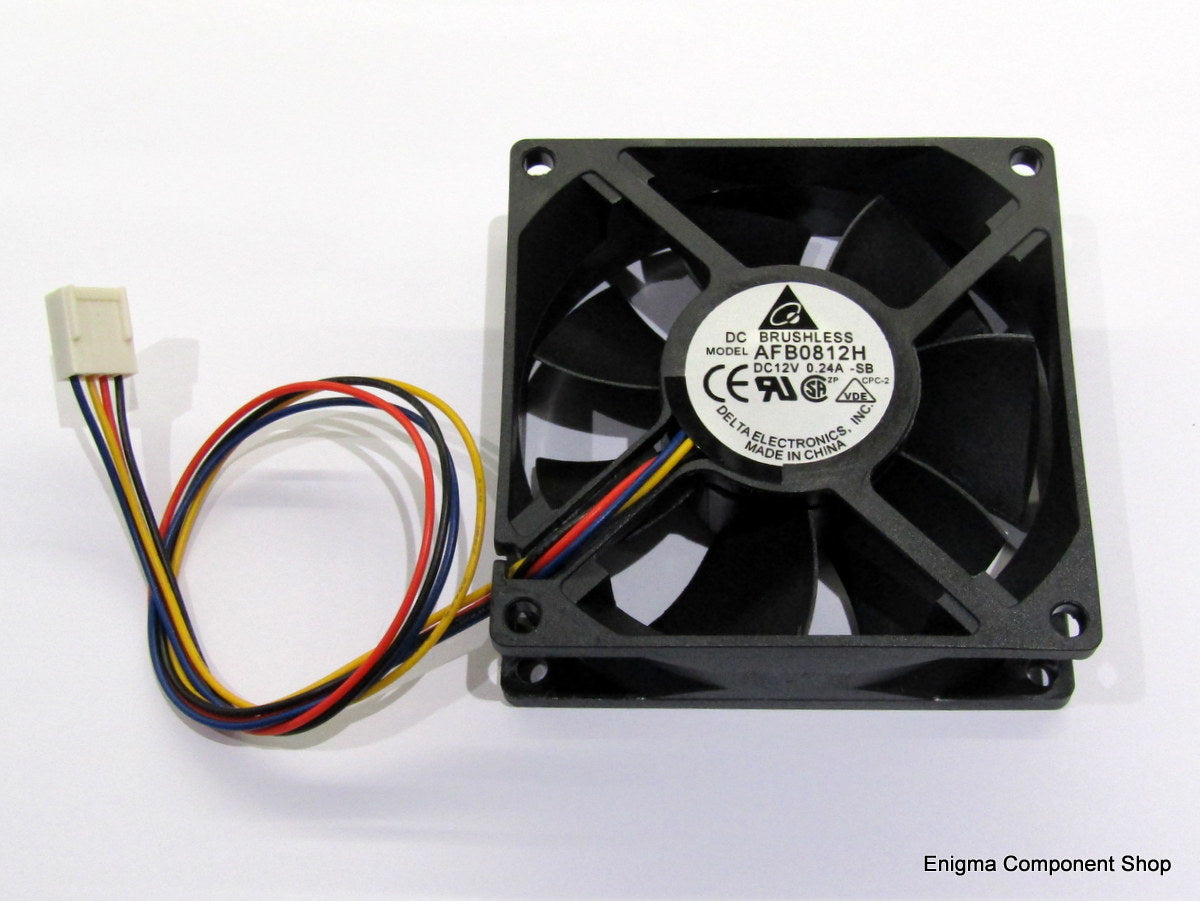 Delta AFB0812H High Speed 80mm 12V Fan (4 Wire)