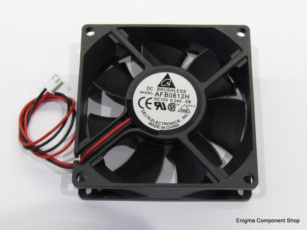 High Speed 12V 80mm Axial Fan (2 Wire)