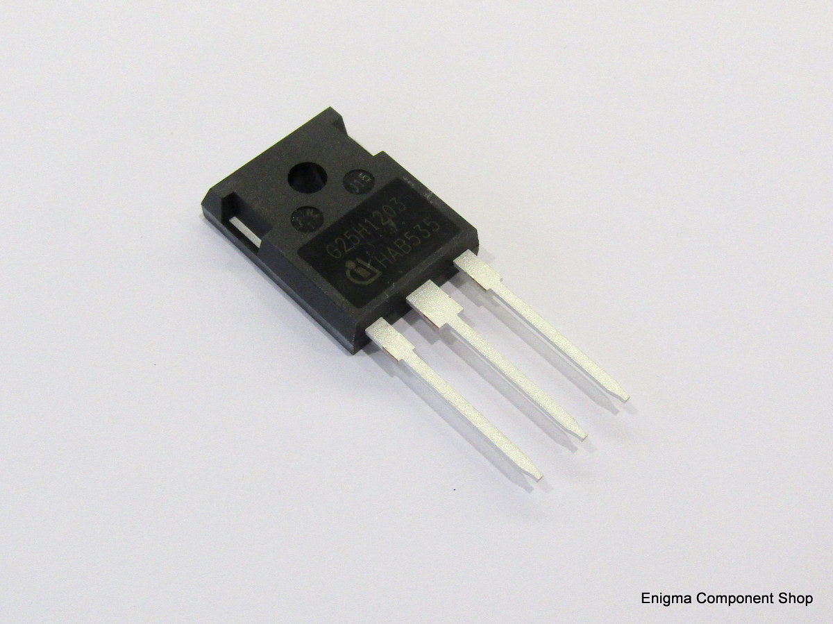 IGW25N120H3 1200V, 25A IGBT Transistor in a TO247 package, showcasing low switching losses and Trenchstop technology.
