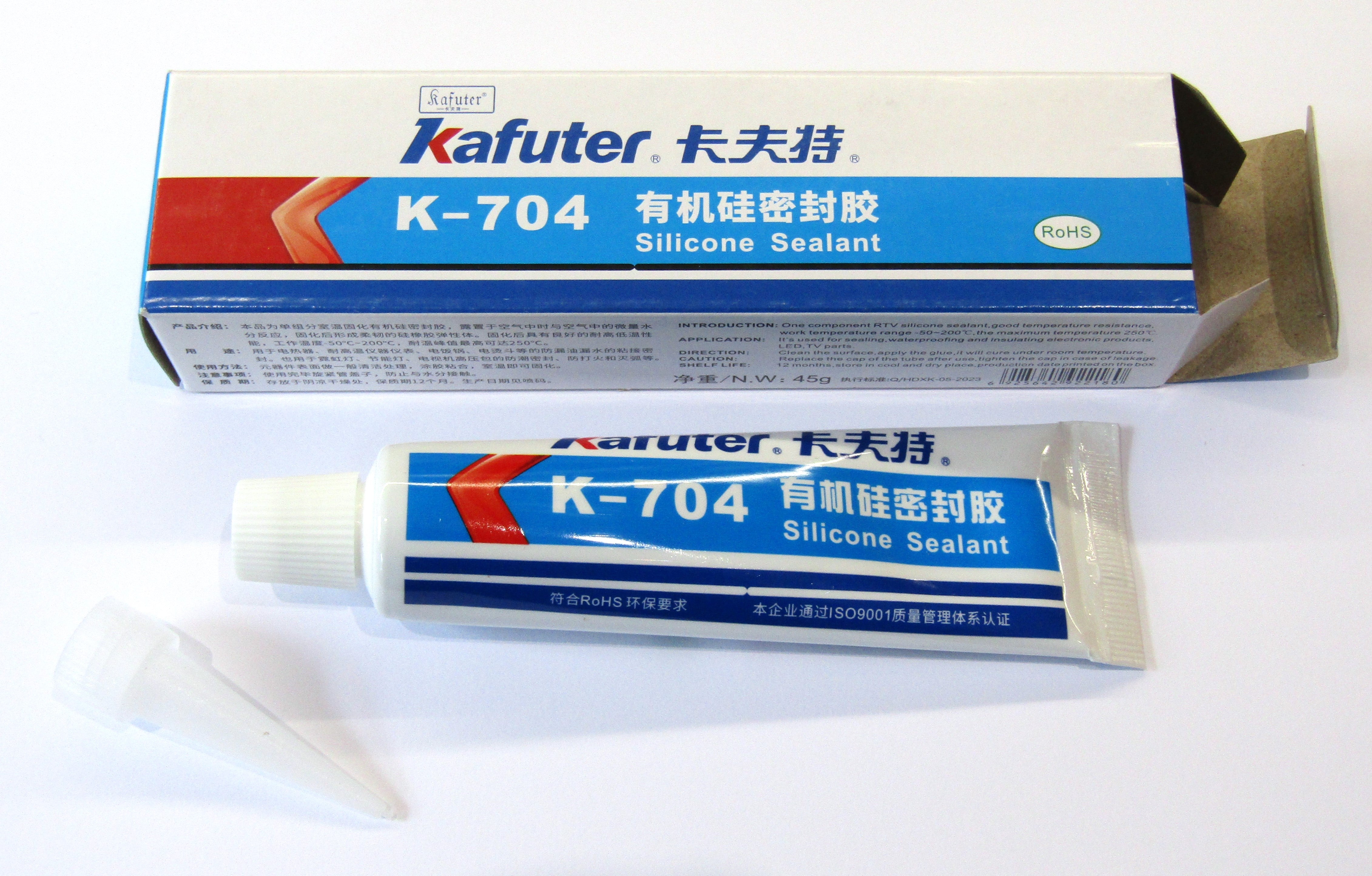 Kafuter K-704 White Silicone Rubber RTV Adhesive | Enigma Component ...