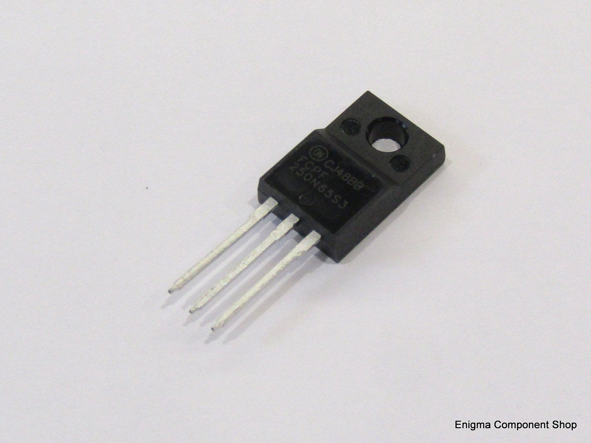 ON Semi FCPF250N65S3 650V, 12A, N-Channel Power Mosfet
