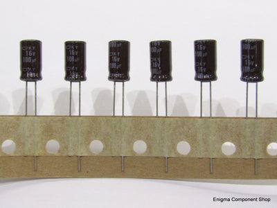 United Chemi-con Low ESR 100uF 16V Elektrolytkondensator (5 Stück)