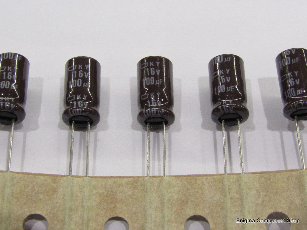 United Chemi-con Low ESR 100uF 16V Electrolytic Capacitor (5pc pack)