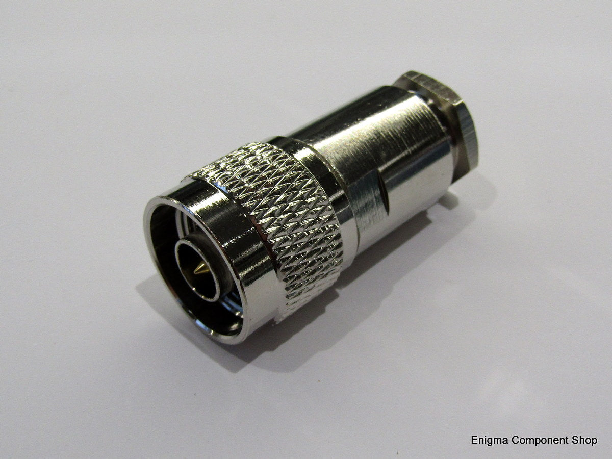 N-type Male Compression plug for RG58 / RG223 | Enigma Component Shop Ltd