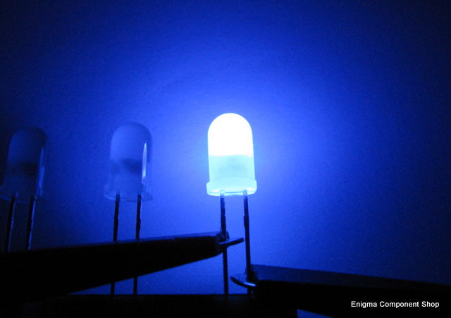 Blue Led Shop 5mm Leaded Blue LED (10pc) | Enigma Component Shop Ltd