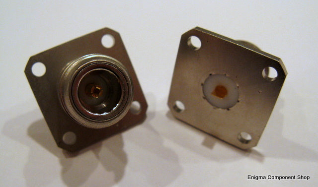 Radiall N Panel Socket, 4 hole | Enigma Component Shop Ltd