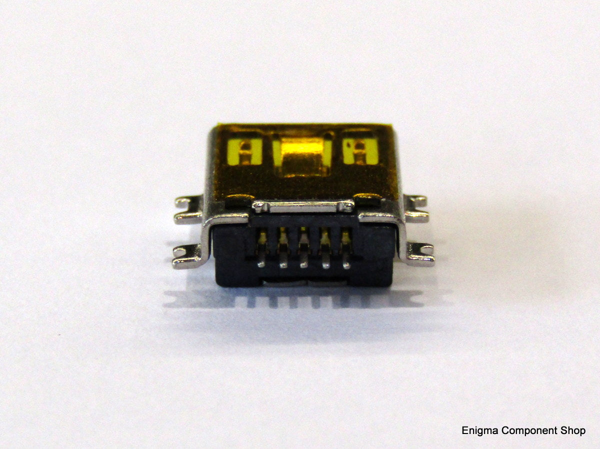 Mini USB, type B, prise intégrée à 5 broches