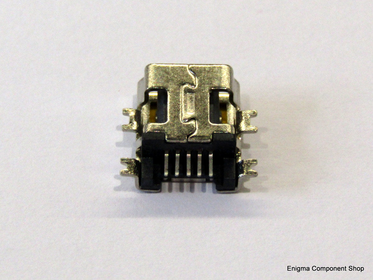 Mini USB, Type B, 5-pin In-Board Socket