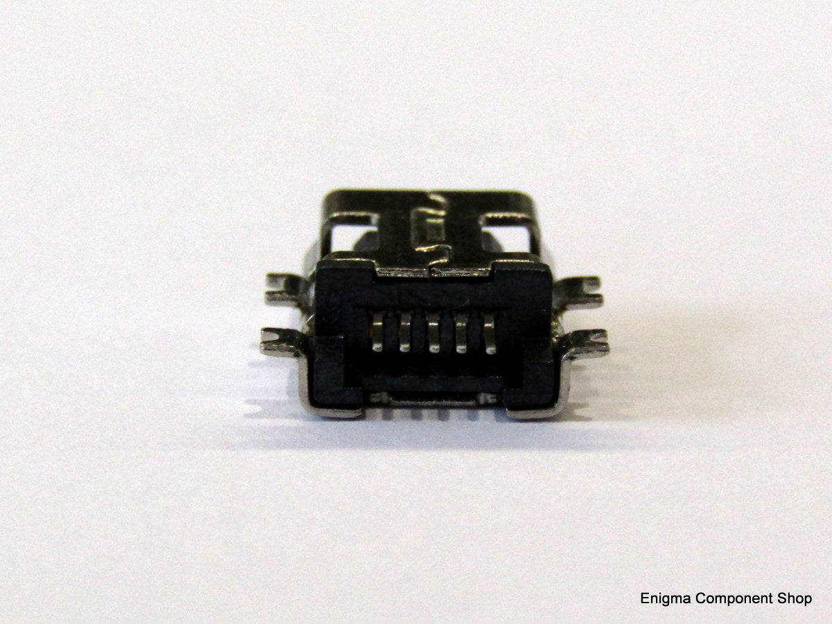 Mini USB, Type B, 5-pin In-Board Socket | Enigma Component Shop Ltd