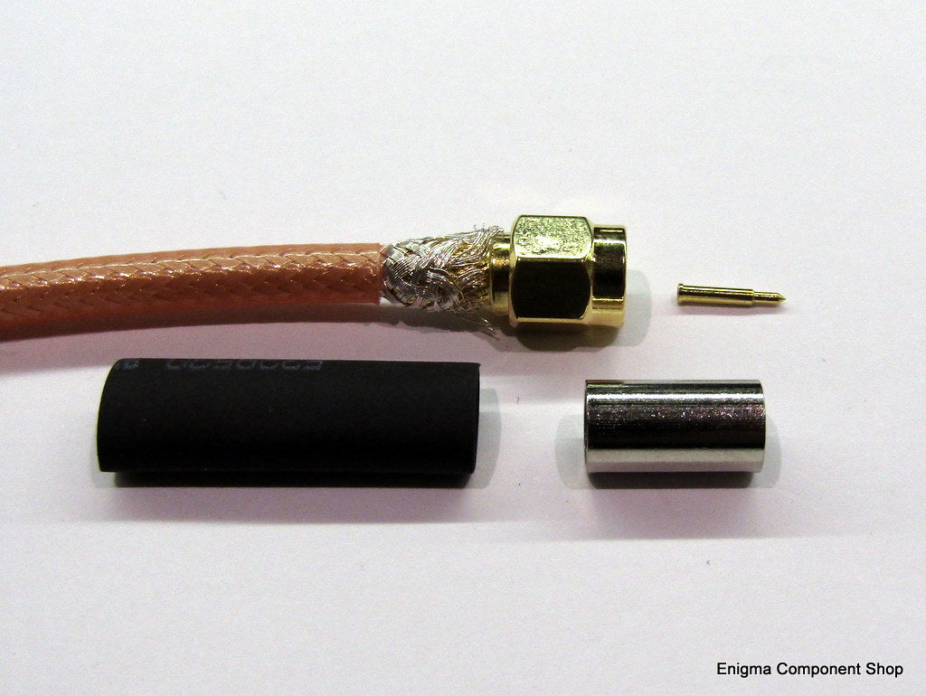 SMA Connector for RG142 Coaxial Cables | Enigma Component Shop Ltd