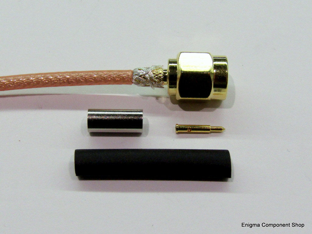 SMA Connector for RG316 Coaxial Cables | Enigma Component Shop Ltd
